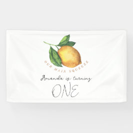 水彩レモン1位の誕生日パーティー 横断幕