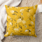 水彩レモン10 クッション (ブランケット)