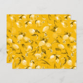 水彩レモン10 ポストカード (正面/裏面)