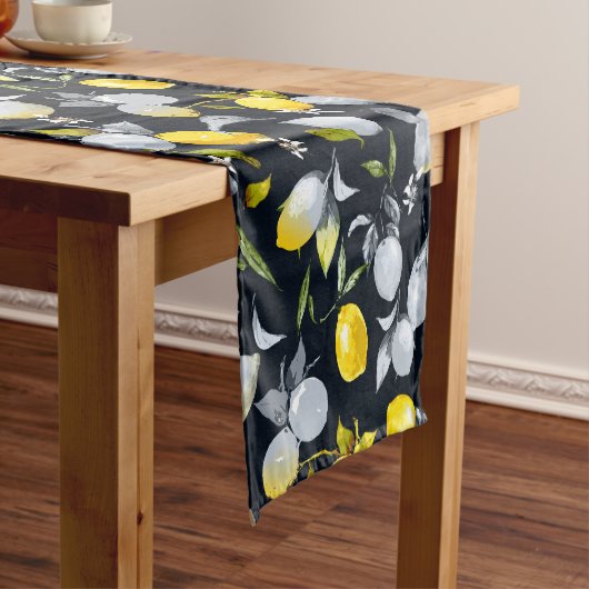 水彩レモン12 ショートテーブルランナー (インサイチュ)