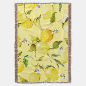 水彩レモン15 スローブランケット (正面縦)