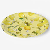水彩レモン15 ペーパープレート (アングル)