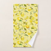 水彩レモン16 バスタオルセット (ハンドタオル)