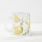水彩レモン17 フロストグラスマグカップ (左)