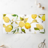 水彩レモン17 三つ折りクリスマスカード (内部)