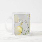 水彩レモン18 フロストグラスマグカップ (左)