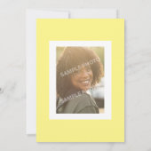 水彩レモン20誕生日写真パーティー 招待状 (裏面)