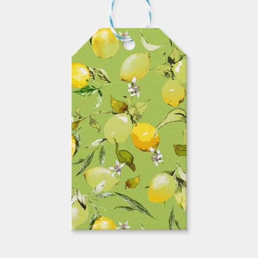 水彩レモン22 ギフトタグ (正面)