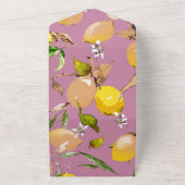 水彩レモン24 オールインワン招待状 (外側)