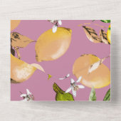 水彩レモン24 オールインワン招待状 (裏面)