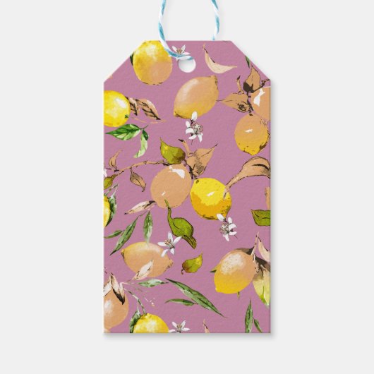 水彩レモン25 ギフトタグ (正面)