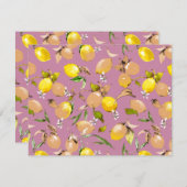 水彩レモン25 セーブザデート (正面/裏面)