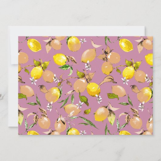 水彩レモン25 案内状 (正面)