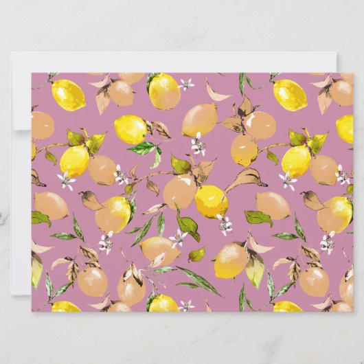 水彩レモン25 案内状 (正面)
