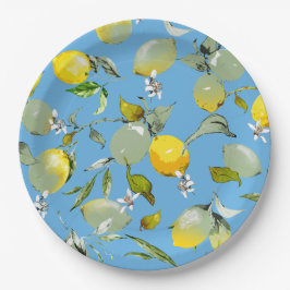 水彩レモン26 ペーパープレート