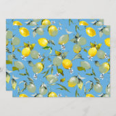 水彩レモン27 招待状 (正面/裏面)