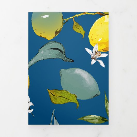 水彩レモン28 三つ折りクリスマスカード (カバー)