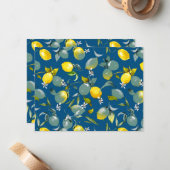 水彩レモン29 ノートカード (正面/裏面インサイチュ)