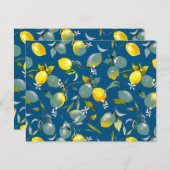 水彩レモン29 ノートカード (正面/裏面)