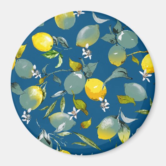 水彩レモン29 マグネット (正面)