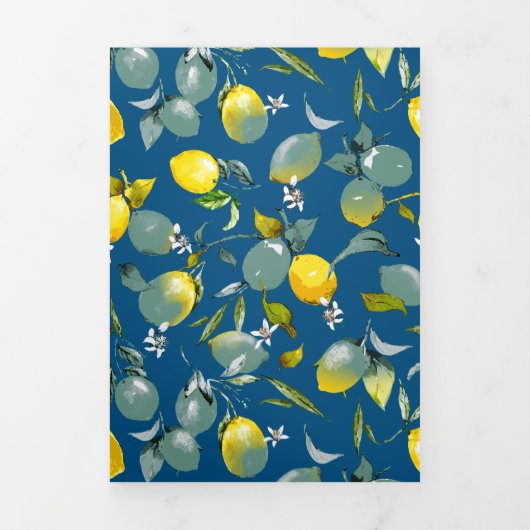 水彩レモン29 三つ折り案内状 (カバー)