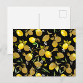 水彩レモン30 インビテーションポストカード (正面/裏面)