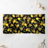 水彩レモン30 三つ折り招待状 (内部)