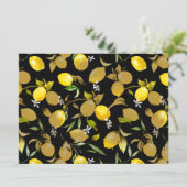 水彩レモン30 招待状 (スタンド正面)