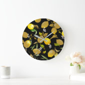 水彩レモン31 ラージ壁時計 (ホーム)