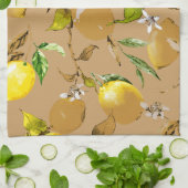 水彩レモン33 キッチンタオル (折り畳み)