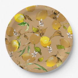 水彩レモン33 ペーパープレート
