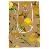 水彩レモン33 ミディアムペーパーバッグ (裏面)