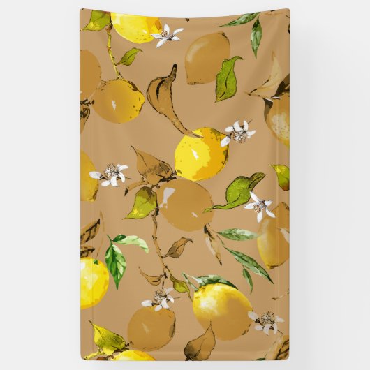 水彩レモン33 横断幕 (縦)