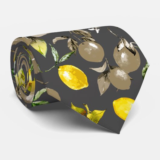 水彩レモン34 ネクタイ (ロール)