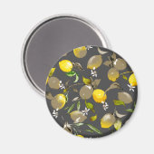 水彩レモン34 マグネット (正面/裏面)