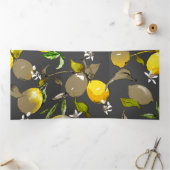 水彩レモン35 三つ折りクリスマスカード (内部)