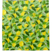 水彩レモン3 シャワーカーテン (正面)