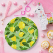 水彩レモン3 ペーパープレート (パーティー)