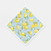 水彩レモン4 スタンダードランチョンナプキン (角)