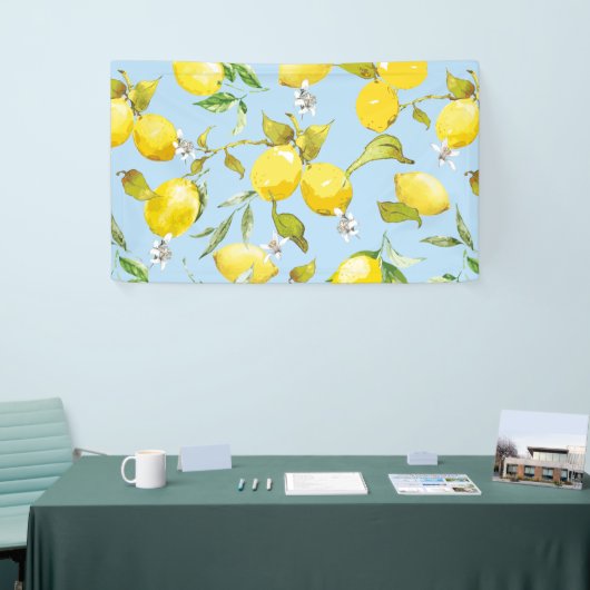 水彩レモン4 横断幕 (トレードショー)