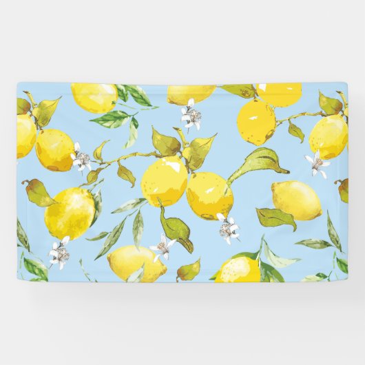水彩レモン4 横断幕 (横)