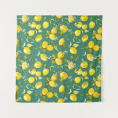 水彩レモン6 タペストリー (正面)