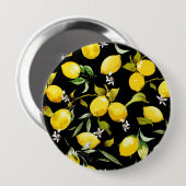 水彩レモン7 缶バッジ (正面&裏面)