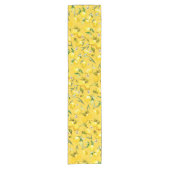 水彩レモン8 ショートテーブルランナー (正面)