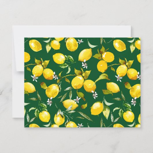 水彩レモン9 ノートカード (正面)