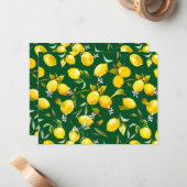 水彩レモン9 ノートカード (正面/裏面インサイチュ)