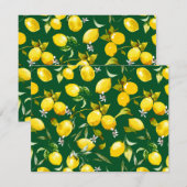 水彩レモン9 ノートカード (正面/裏面)