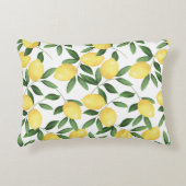 水彩レモン アクセントクッション (正面)