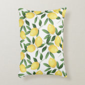 水彩レモン アクセントクッション (正面(垂直))
