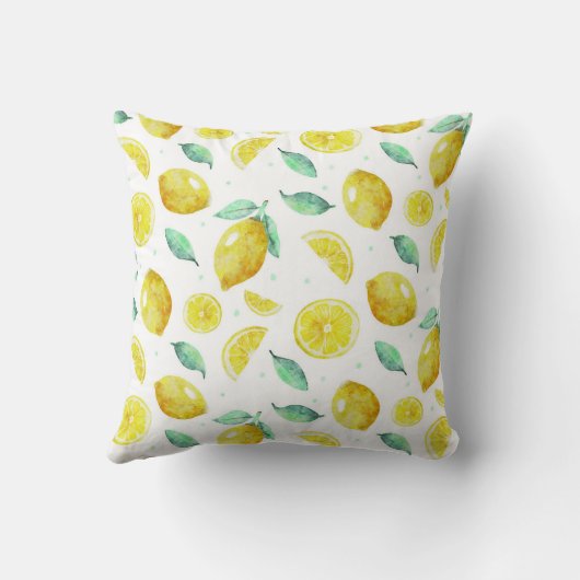 水彩レモン クッション (裏面)